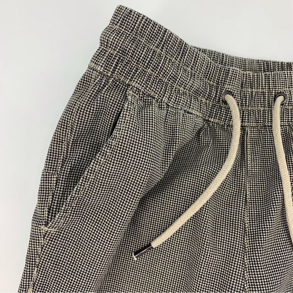 Retrod Beige & Black Houndstooth Pull-On Jogger Style Cotton Ankle Pants, XS - Picture 9 of 16